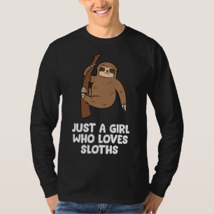 T-shirt Juste Une Fille Qui Aime Les Fentes Pour La Fente
