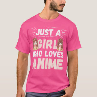T-shirt Juste Une Fille Qui Aime Les Filles Anime Ramen Et