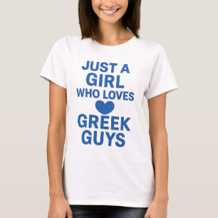 T-shirt Juste une fille qui aime les Grecs - Amusants roma