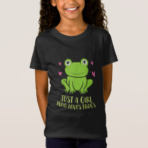 T-Shirt Juste une fille qui aime les grenouilles Cadeaux