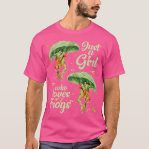 T-shirt Juste une fille qui aime les grenouilles mignonne