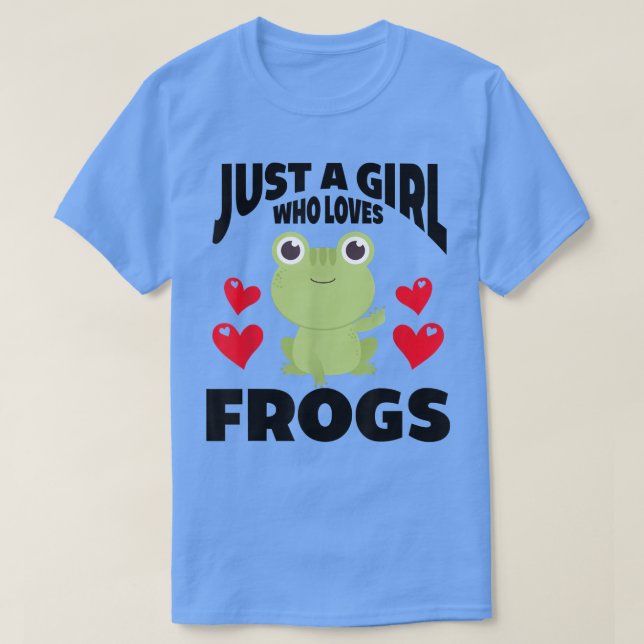 T-shirt Juste Une Fille Qui Aime Les GrenouillesCostume De (Design devant)