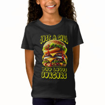 juste une fille qui aime les hamburgers