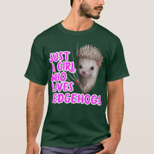 T-shirt Juste une fille qui aime les hérissons 2
