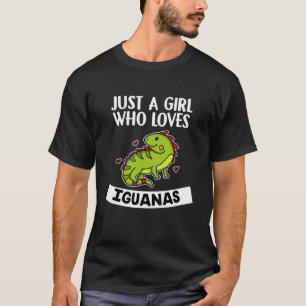 T-shirt Juste Une Fille Qui Aime Les Iguanas Cute Lizard I