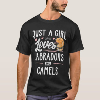 T-shirt Juste Une Fille Qui Aime Les Labradors Et Les Came