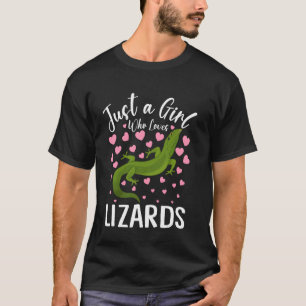 T-shirt Juste Une Fille Qui Aime Les Lézards Femmes Et Fil