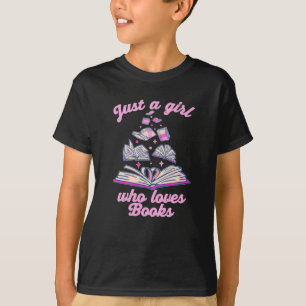 T-shirt juste une fille qui aime les livres