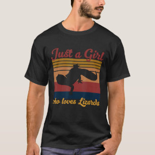 T-shirt Juste Une Fille Qui Aime Les Lizards Cute Lizard P