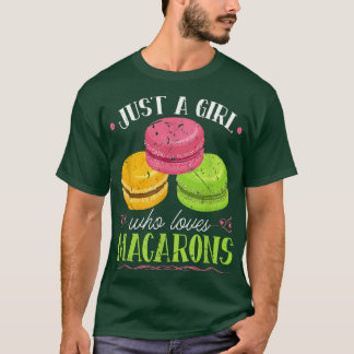 T-shirt Juste Une Fille Qui Aime Les Macarons Chef Pâtissi
