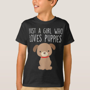 T-shirt Juste Une Fille Qui Aime Les Marionnettes Mignonne