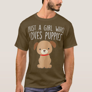 T-shirt Juste Une Fille Qui Aime Les Marionnettes Mignonne