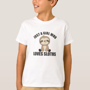 T-shirt Juste une fille qui aime les mignons animaux de Sl