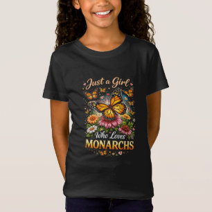 T-Shirt Juste une fille qui aime les monarques