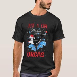 T-shirt Juste Une Fille Qui Aime Les Orques Tueurs Baleine