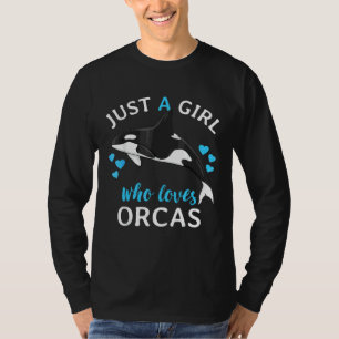 T-shirt Juste Une Fille Qui Aime Les Orques Tueurs Baleine