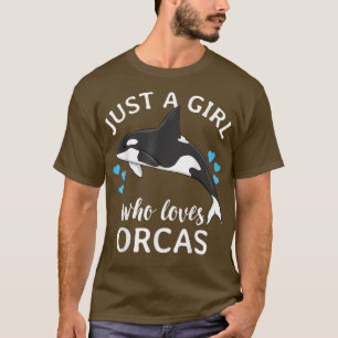 T-shirt Juste Une Fille Qui Aime Les Orques Tueurs Baleine