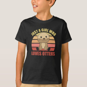 T-shirt Juste Une Fille Qui Aime Les Otters Sweet Otter