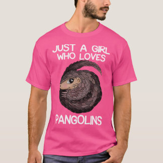 T-shirt Juste une fille qui aime les pangolins 1