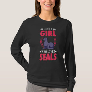 T-shirt Juste une fille qui aime les phoques