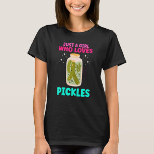 T-shirt Juste Une Fille Qui Aime Les Pickles Canning Vegan