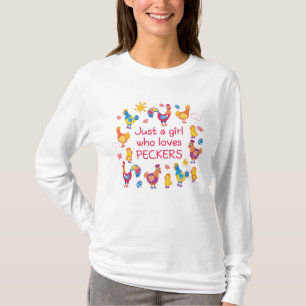 T-shirt Juste une fille qui aime les pics