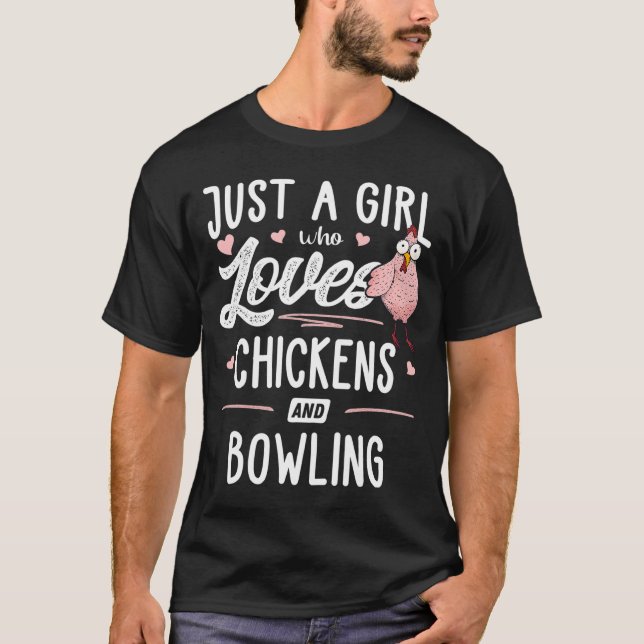 T-shirt Juste Une Fille Qui Aime Les Poulets Et Le Poulet  (Devant)