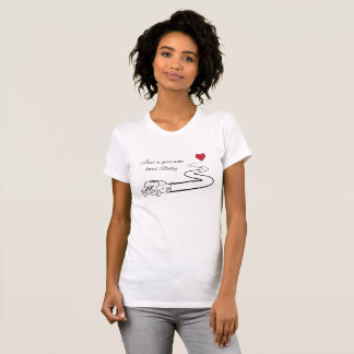 T-shirt Juste une fille qui aime les rallyes.