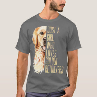 T-shirt Juste Une Fille Qui Aime Les Récupérateurs D'Or