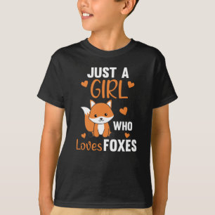 T-shirt Juste Une Fille Qui Aime Les Renards, Drôle Renard