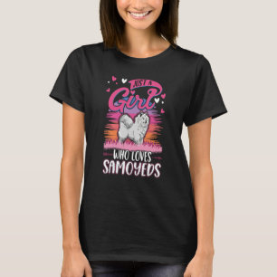 T-shirt Juste une fille qui aime les Samoyèdes Fille
