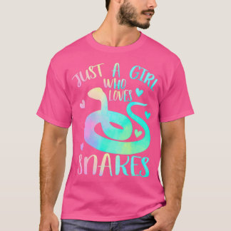 T-shirt Juste Une Fille Qui Aime Les Serpents Cute Serpent