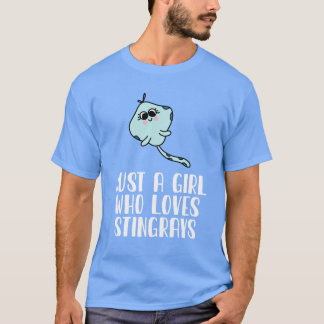 T-shirt Juste Une Fille Qui Aime Les Stingrays