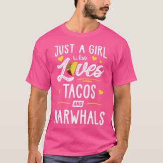 T-shirt Juste Une Fille Qui Aime Les Tacos Et Les Tacos De