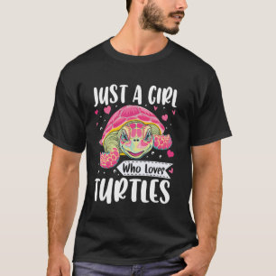 T-shirt Juste une fille qui aime les tortues