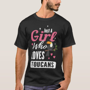 T-shirt Juste une fille qui aime les toucans pour un anima