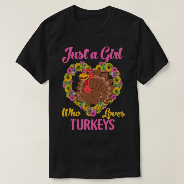 T-shirt Juste Une Fille Qui Aime Les Turclés Mignonne Turq (Design devant)