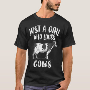 T-shirt Juste Une Fille Qui Aime Les Vaches Animal
