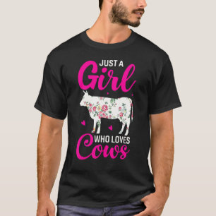 T-shirt Juste une fille qui aime les vaches Élevage de va