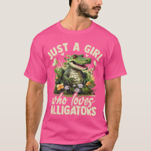 T-shirt Juste une fille qui aime l'esthétique de fleur d'a