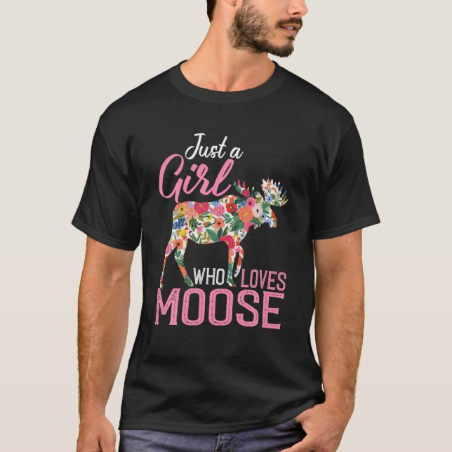 T-shirt Juste Une Fille Qui Aime L'Oie Amusante FEMMES Moo (Devant)