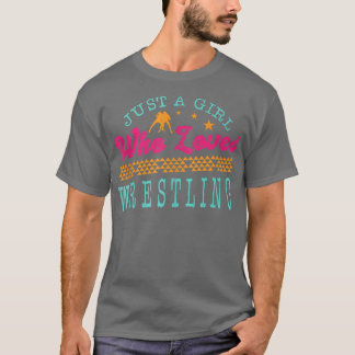 T-shirt Juste Une Fille Qui Aime Lutter Entraîneur Profess