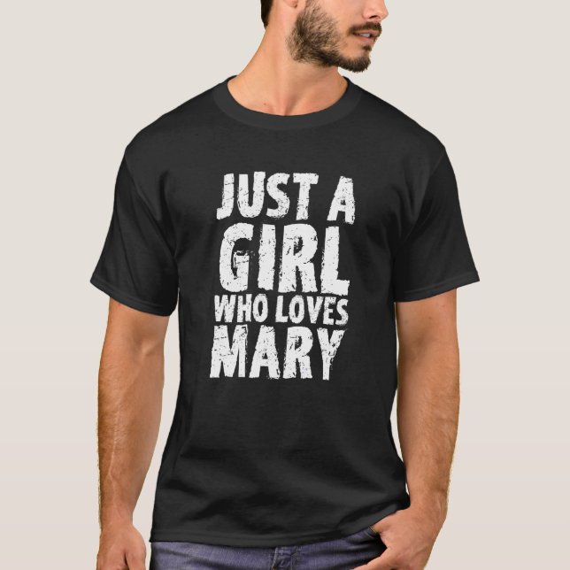 T-shirt Juste Une Fille Qui Aime Marie (Devant)