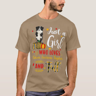 T-shirt Juste une fille qui aime Miniature Chien américain