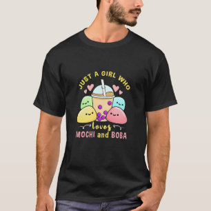 T-shirt Juste Une Fille Qui Aime Mochi Et Boba