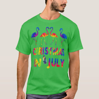 T-shirt Juste Une Fille Qui Aime Noël En Juillet Été Fla