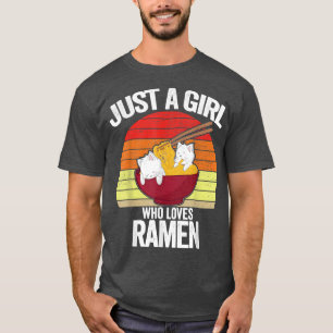 T-shirt Juste une fille qui aime Ramen Chat Kitten Sweater