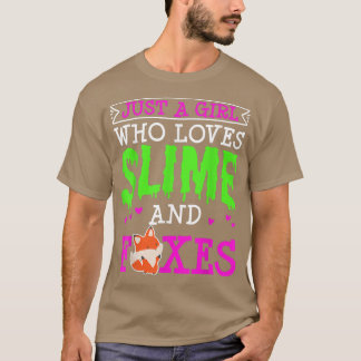 T-shirt Juste Une Fille Qui Aime Slime Et Les Foes Mignonn
