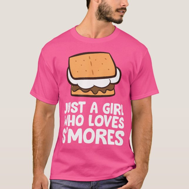 T-shirt Juste Une Fille Qui Aime S'Mores Camping Smores (Devant)