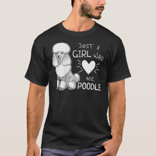 T-shirt Juste Une Fille Qui Aime Son Chien De Poiche